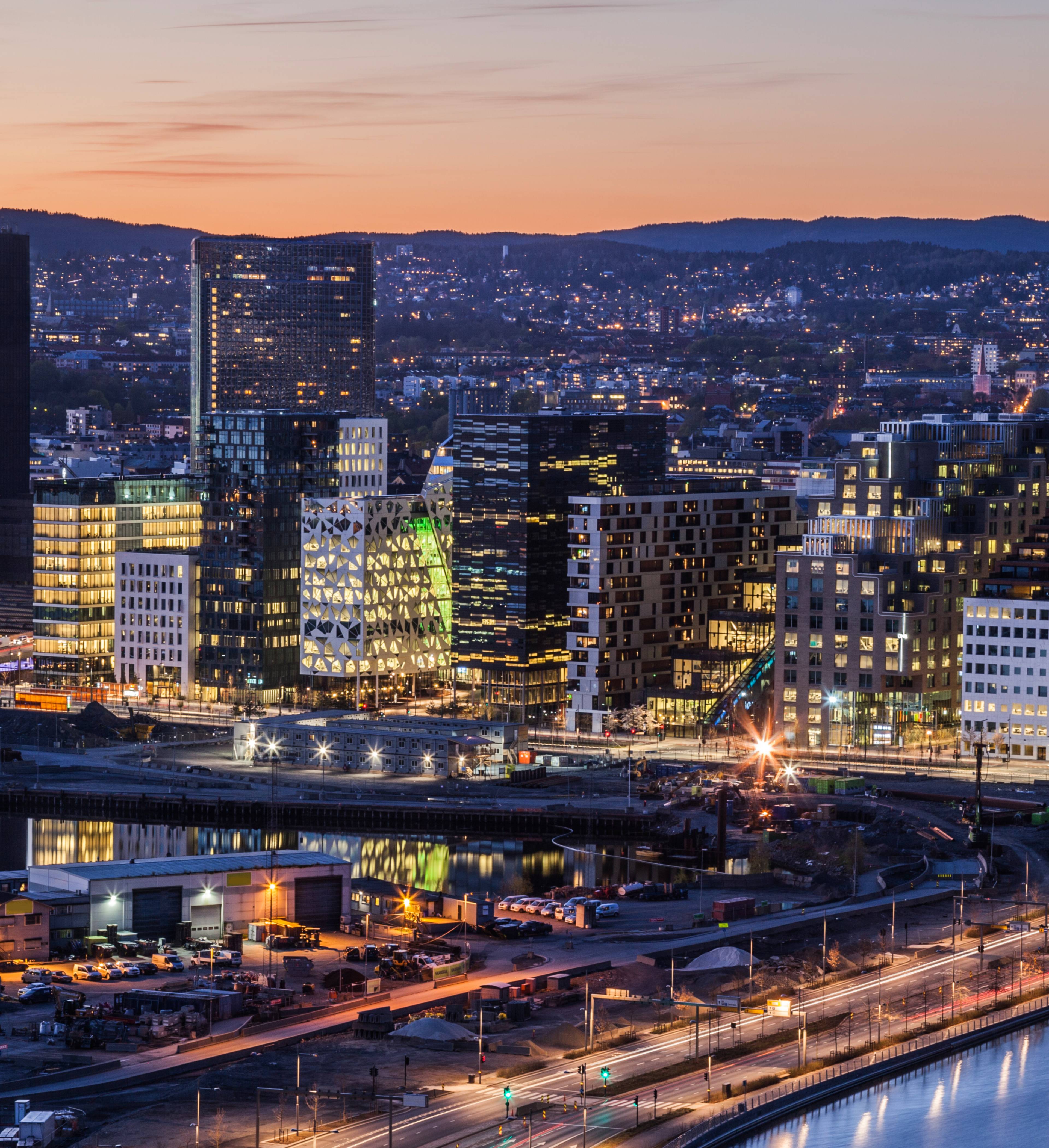 Bjørvika by night