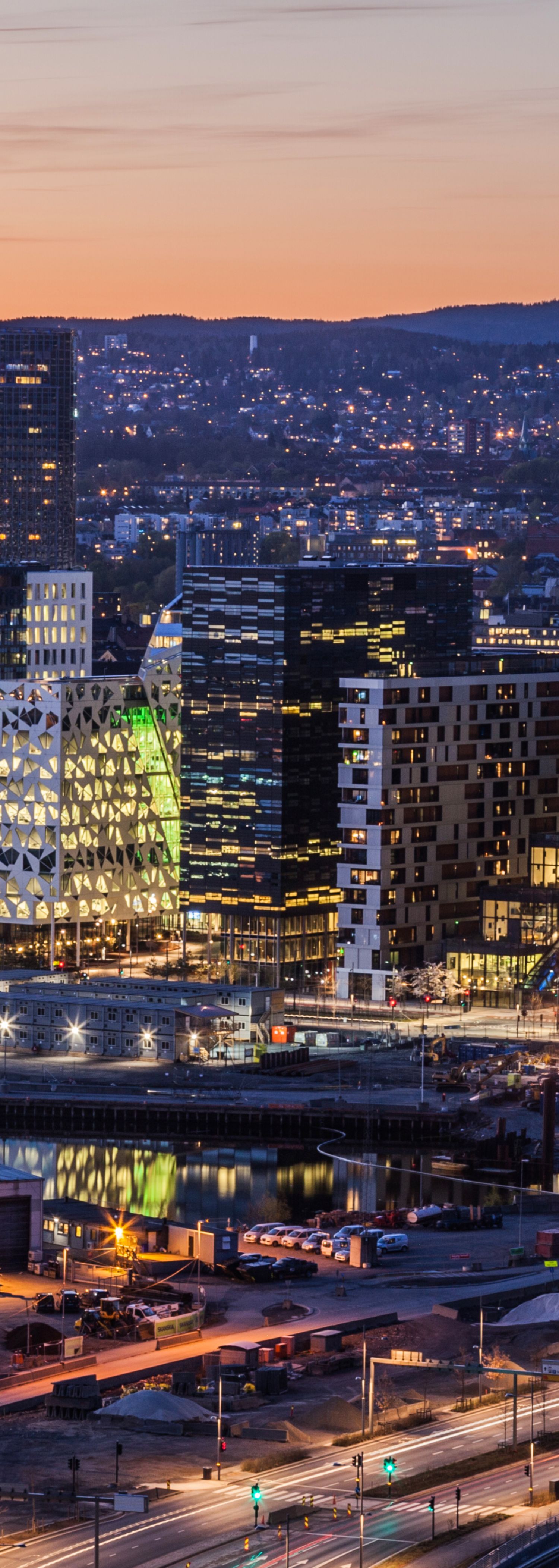 Bjørvika by night