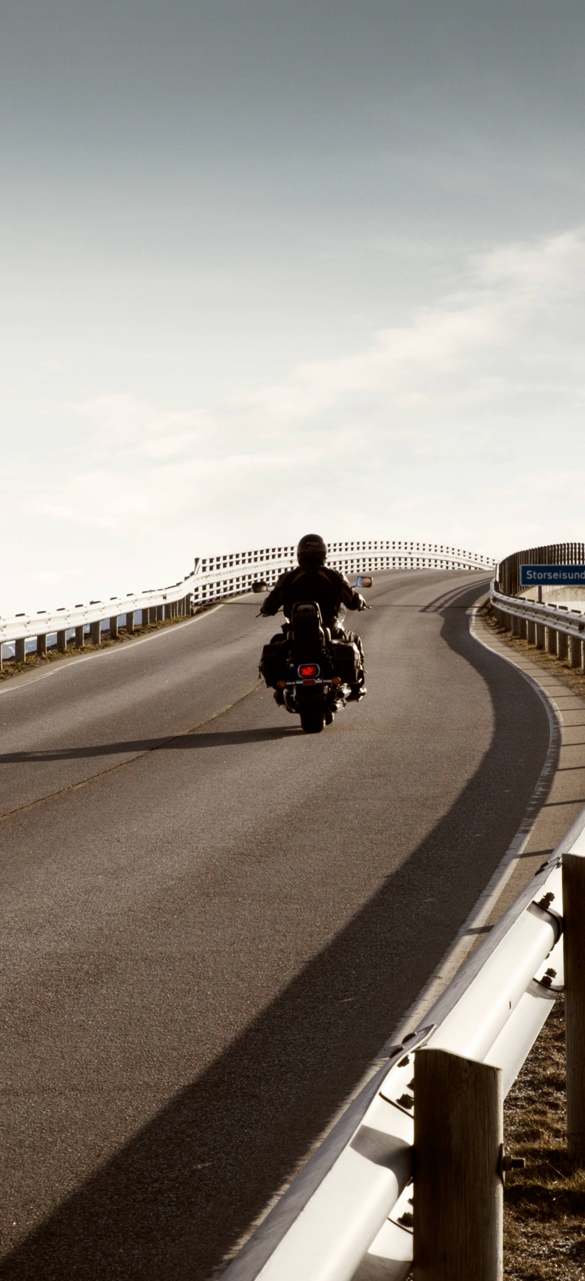 Motorbike on the road