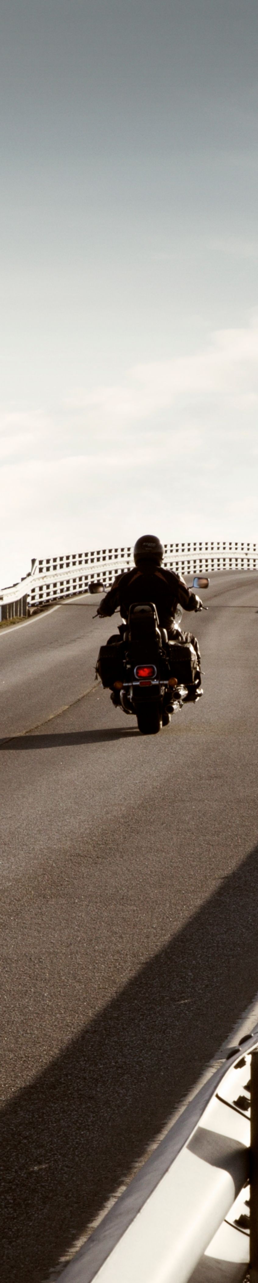 Motorbike on the road