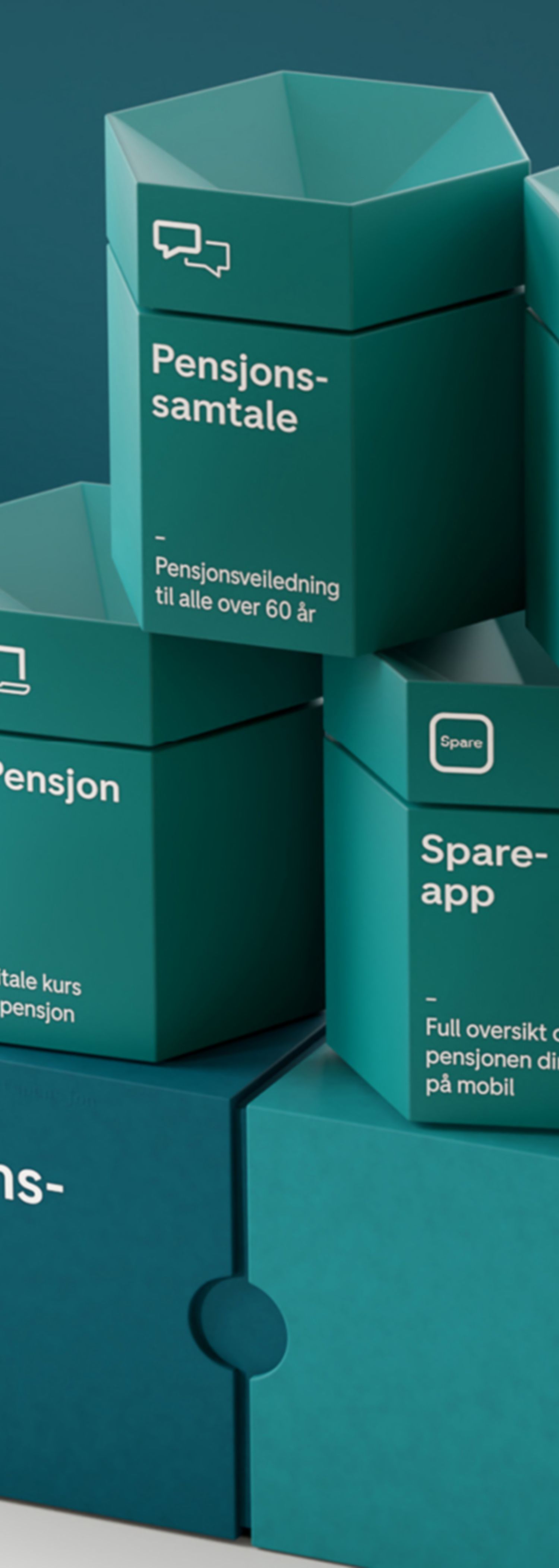 Illustration of six boxes with writing that describes what the communication package contains