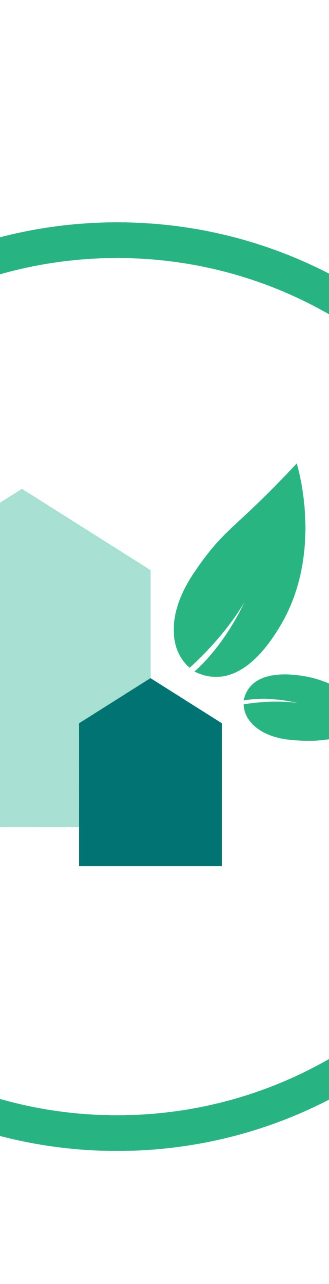 Illustrasjon av grønn eiendom logo DNB