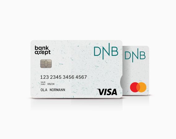 Recycled bank card Visa and Mastercard