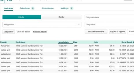 Screenshot of e-confirmation in the online bank