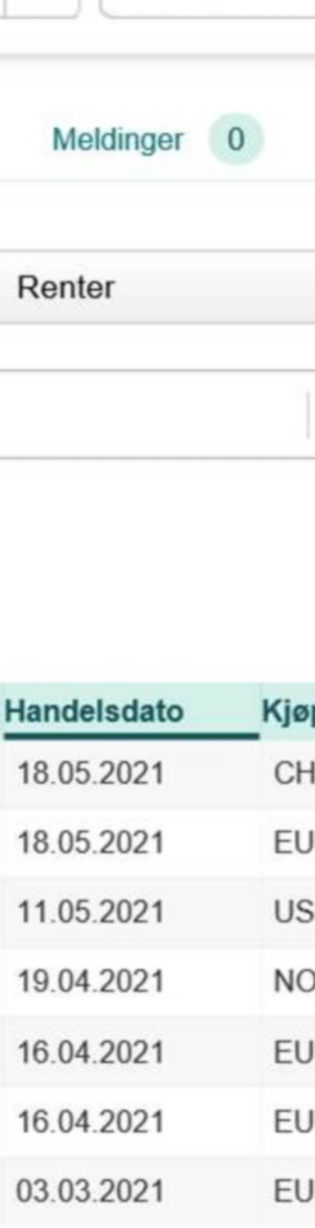 Skjermdump av e-bekreftelse i nettbank