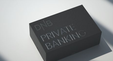 Illustrasjon av boks som det står Private Banking i