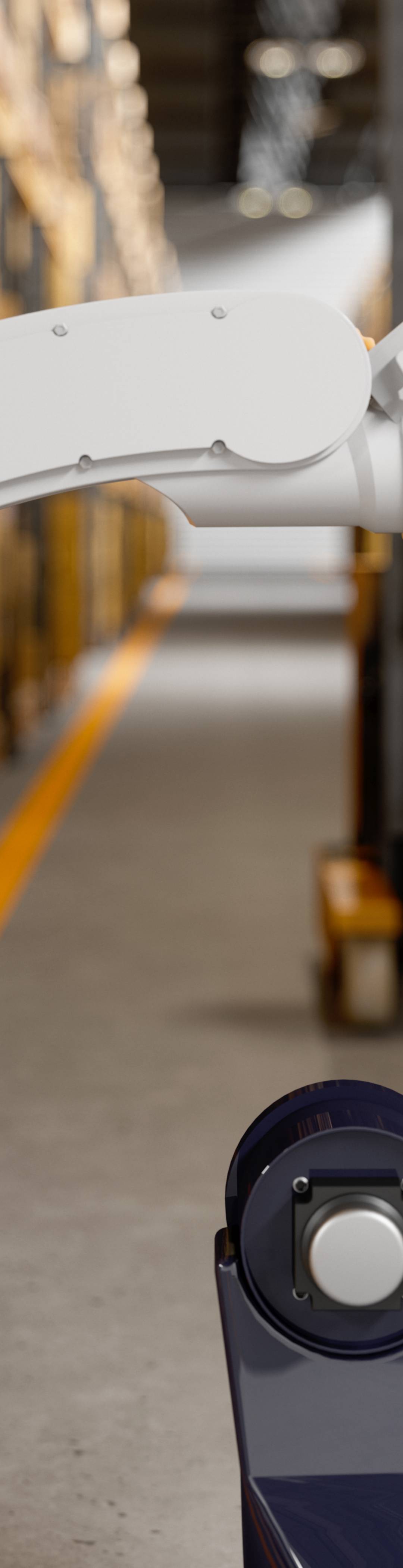 Robot in a warehouse