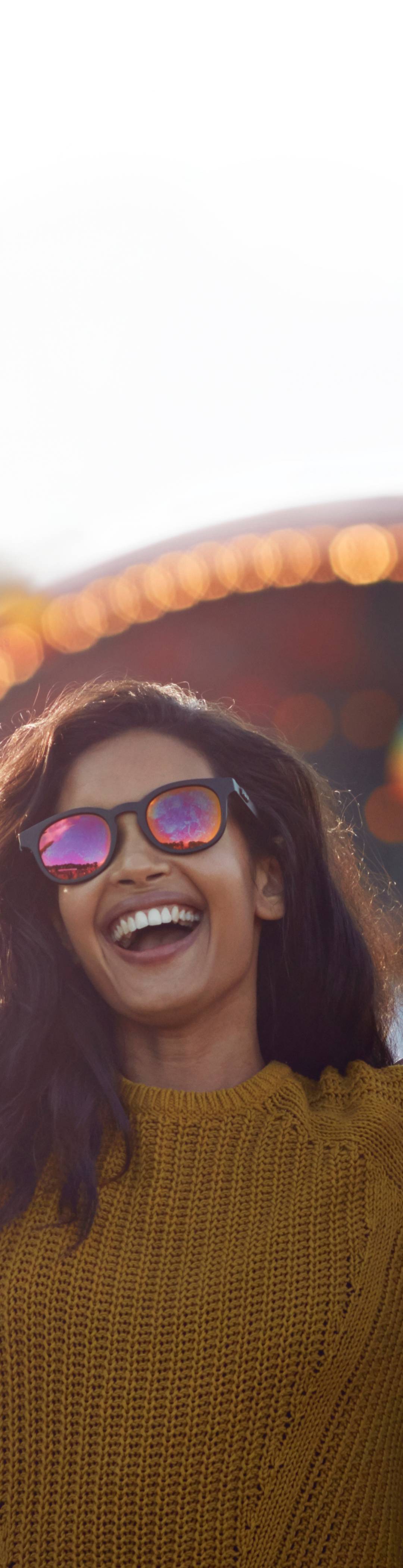 Young people at a festival
