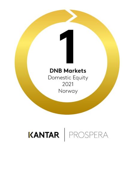 Prospera awarded in 2021 DNB Markets best in class for the seventh year in a row