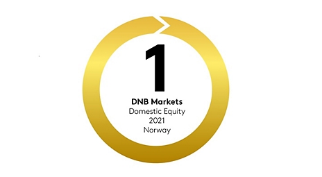DNB Markets ble kåret av Prospera til Norges beste meglerhus for 2021, for 7. år på rad