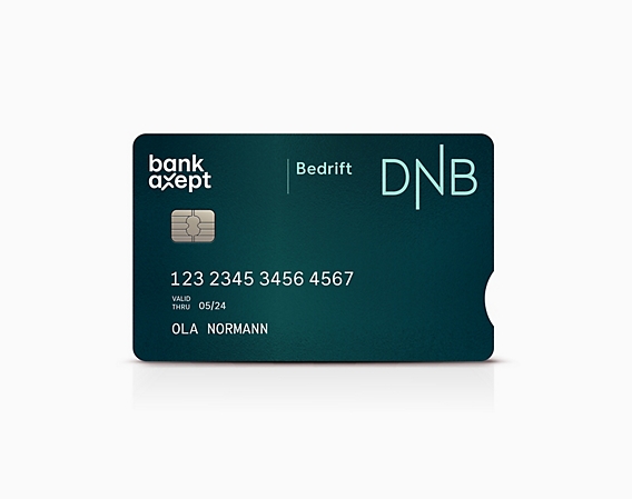 Corporate card with BankAxept