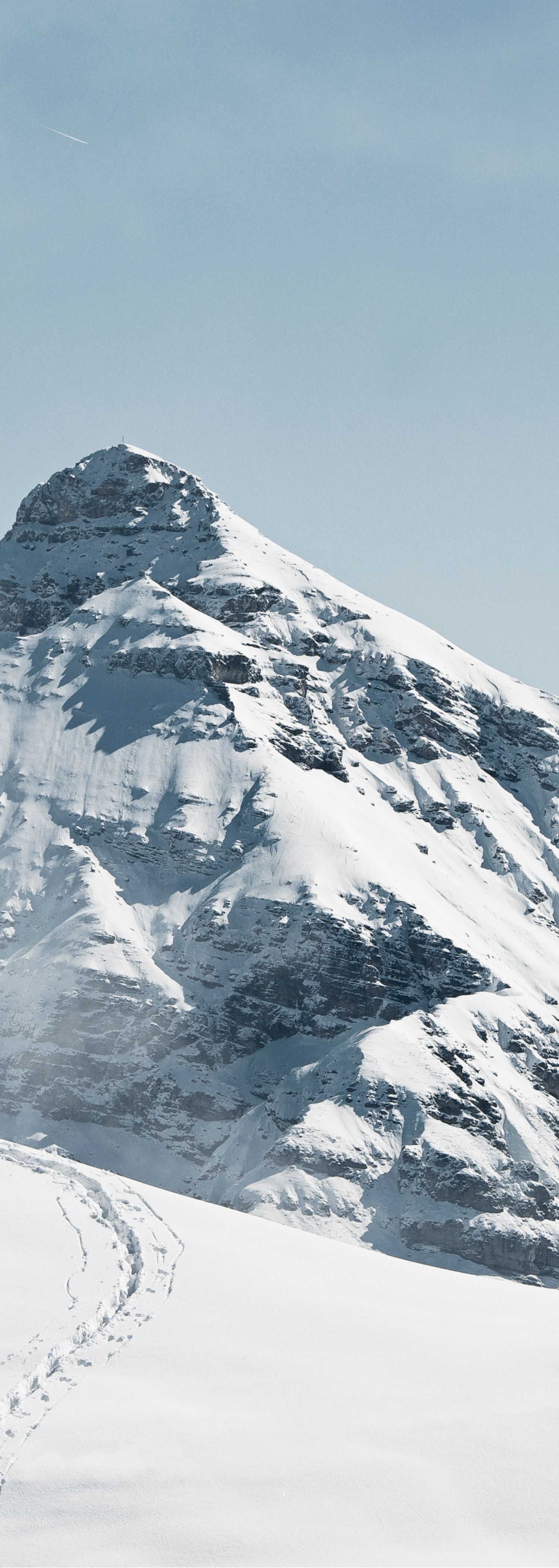 Folk på ski i Alpene