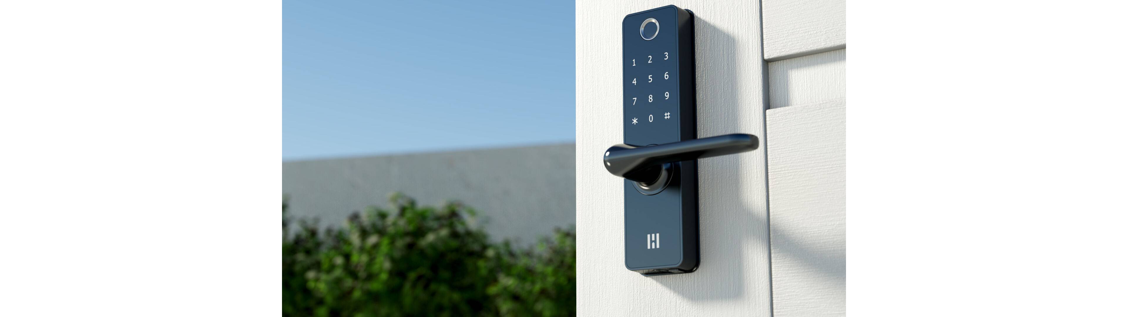 Heimgard- Bilde av en dør med elektronisk lås