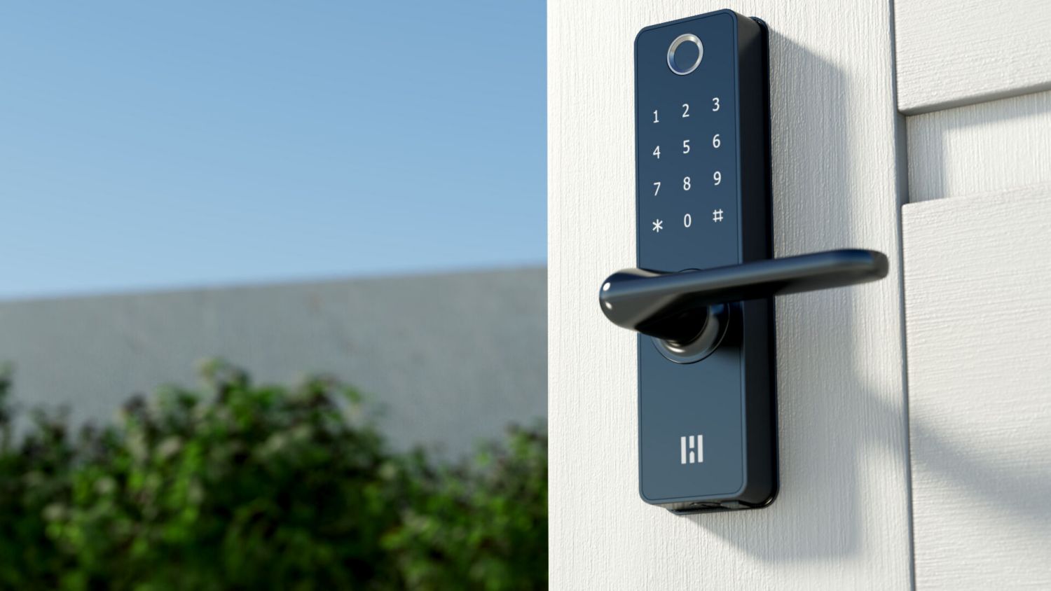 Heimgard- Picture of a door with an electronic lock