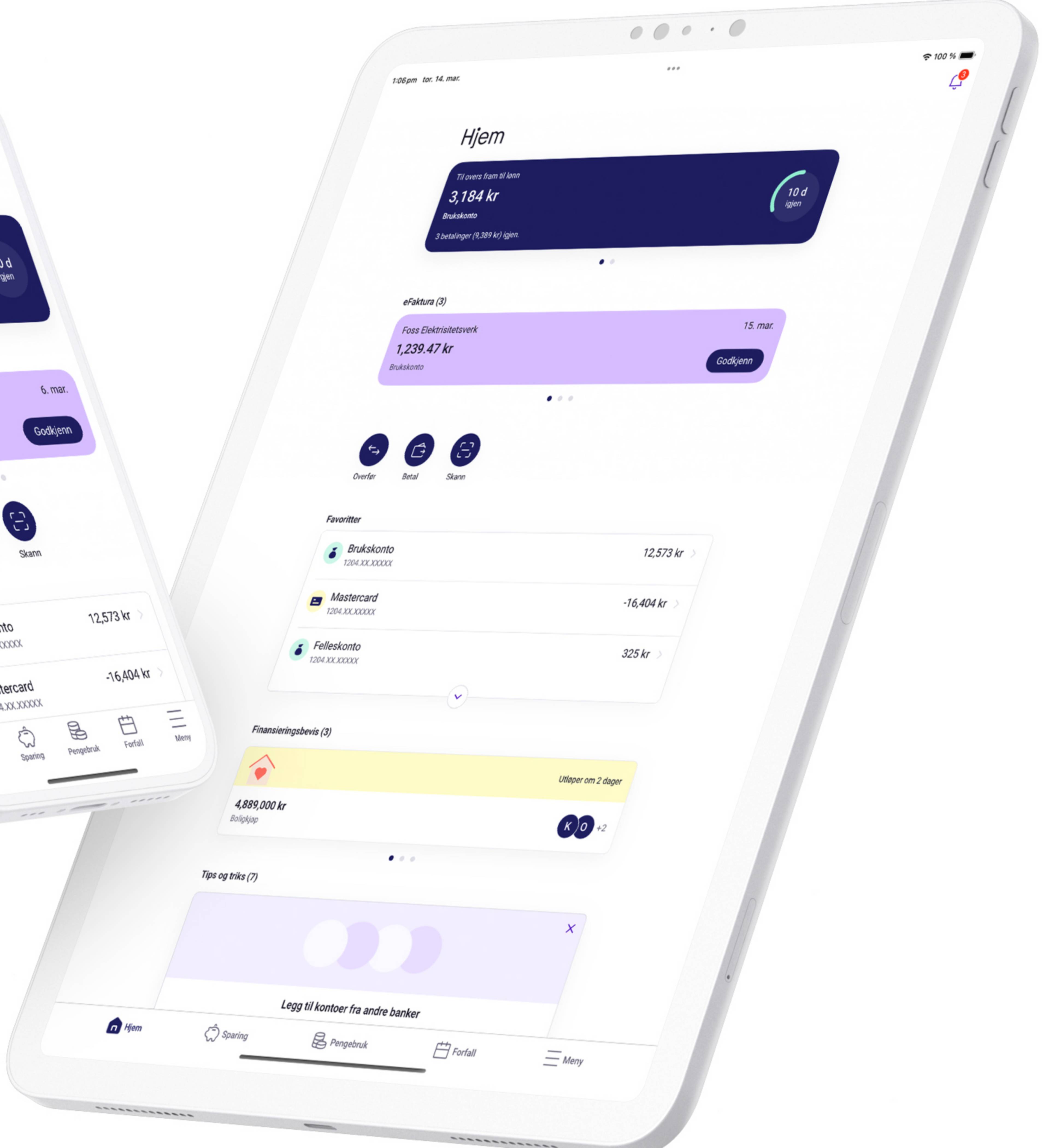 Forsidebilde Sbanken app