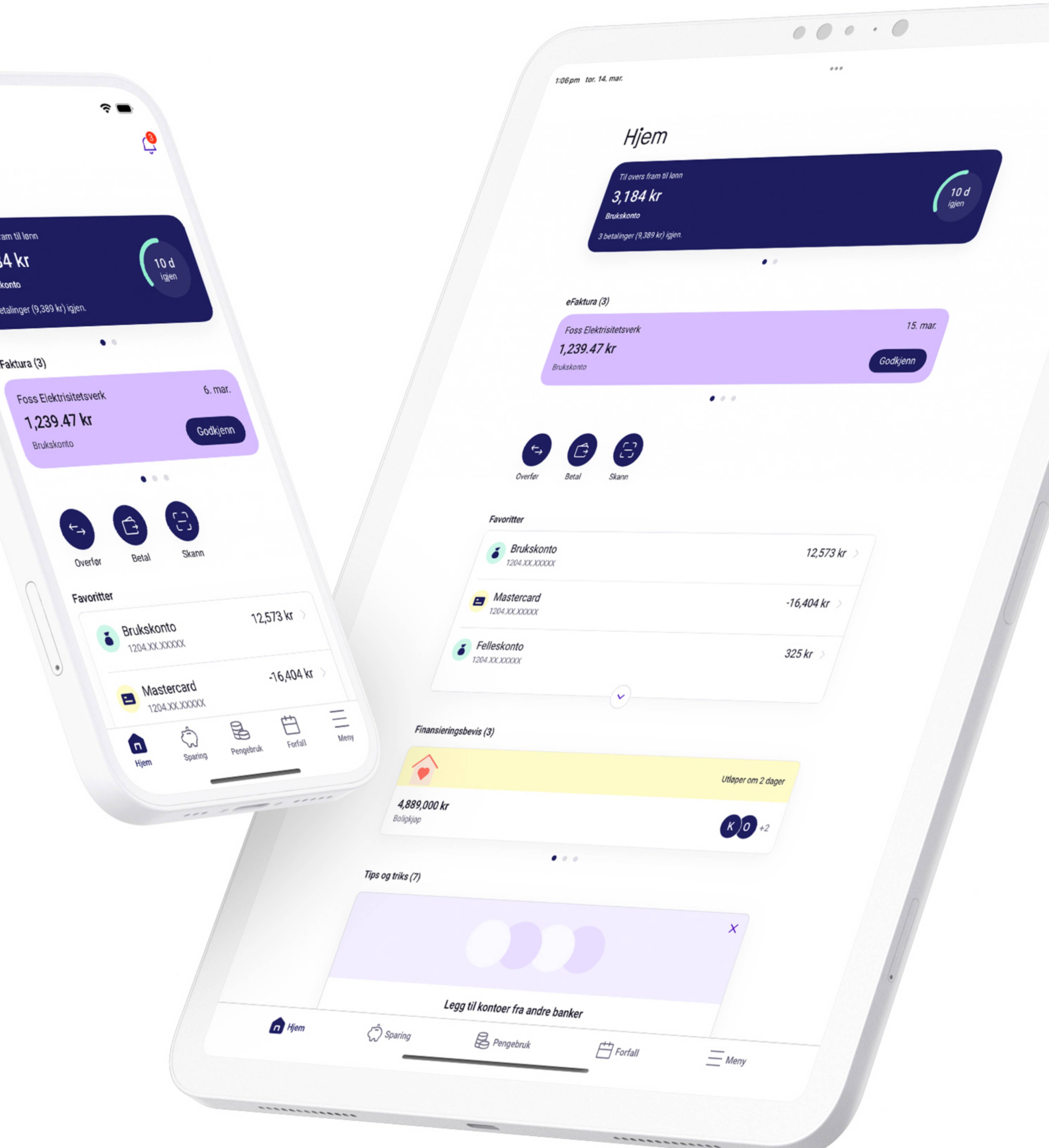 Sbanken app mobil og nettbrett