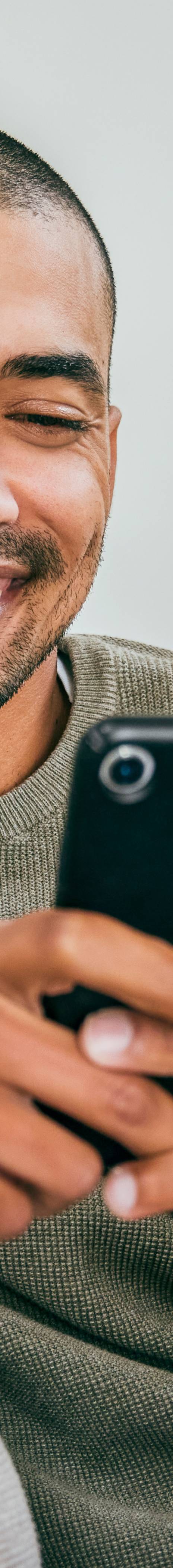 Young man with mobile phone