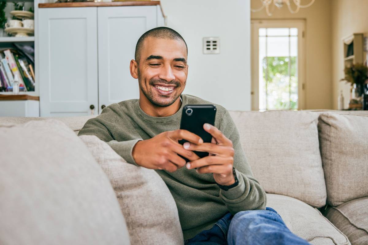 Young man with mobile phone