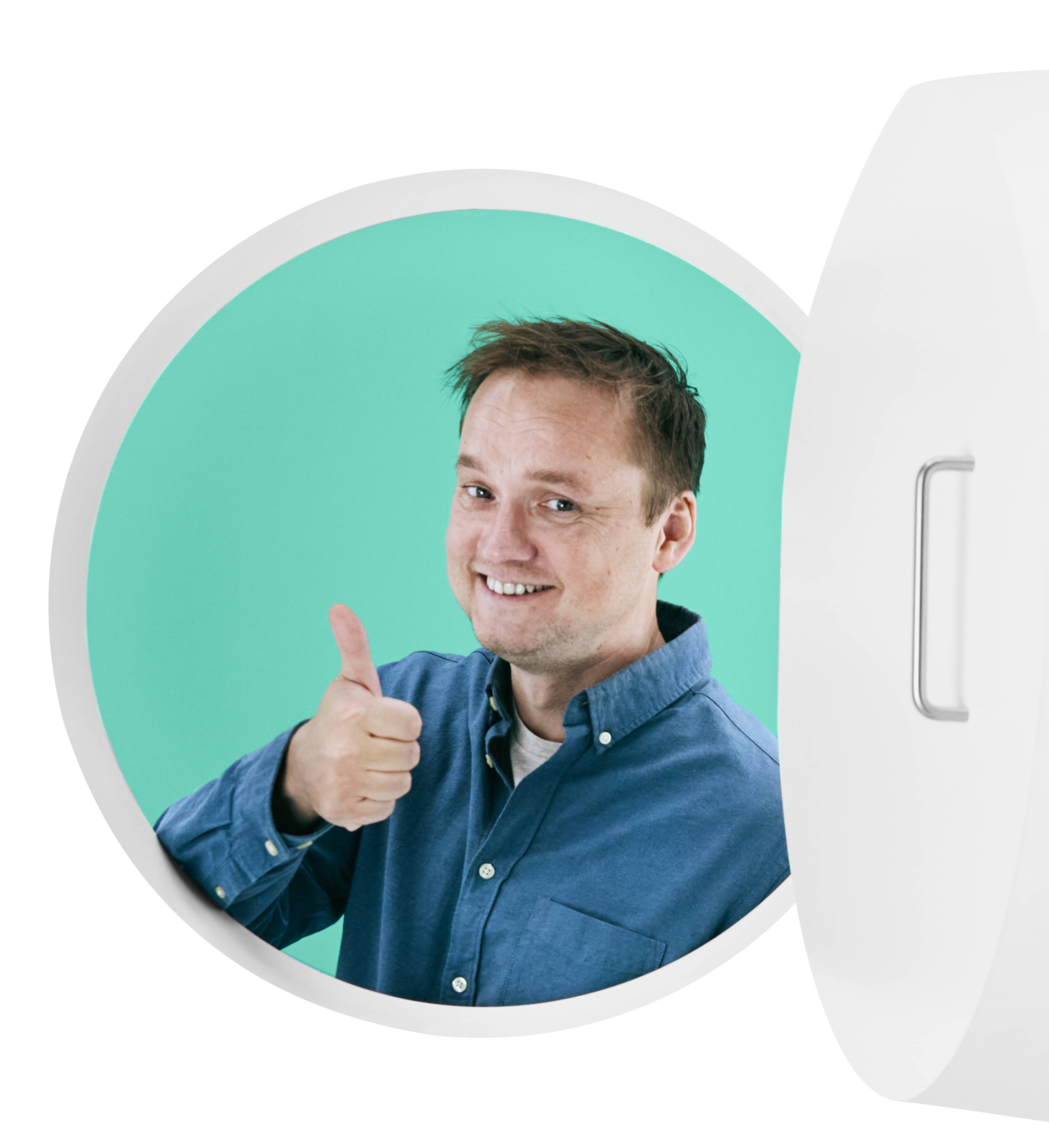 Sbanken stills transparant tommel opp