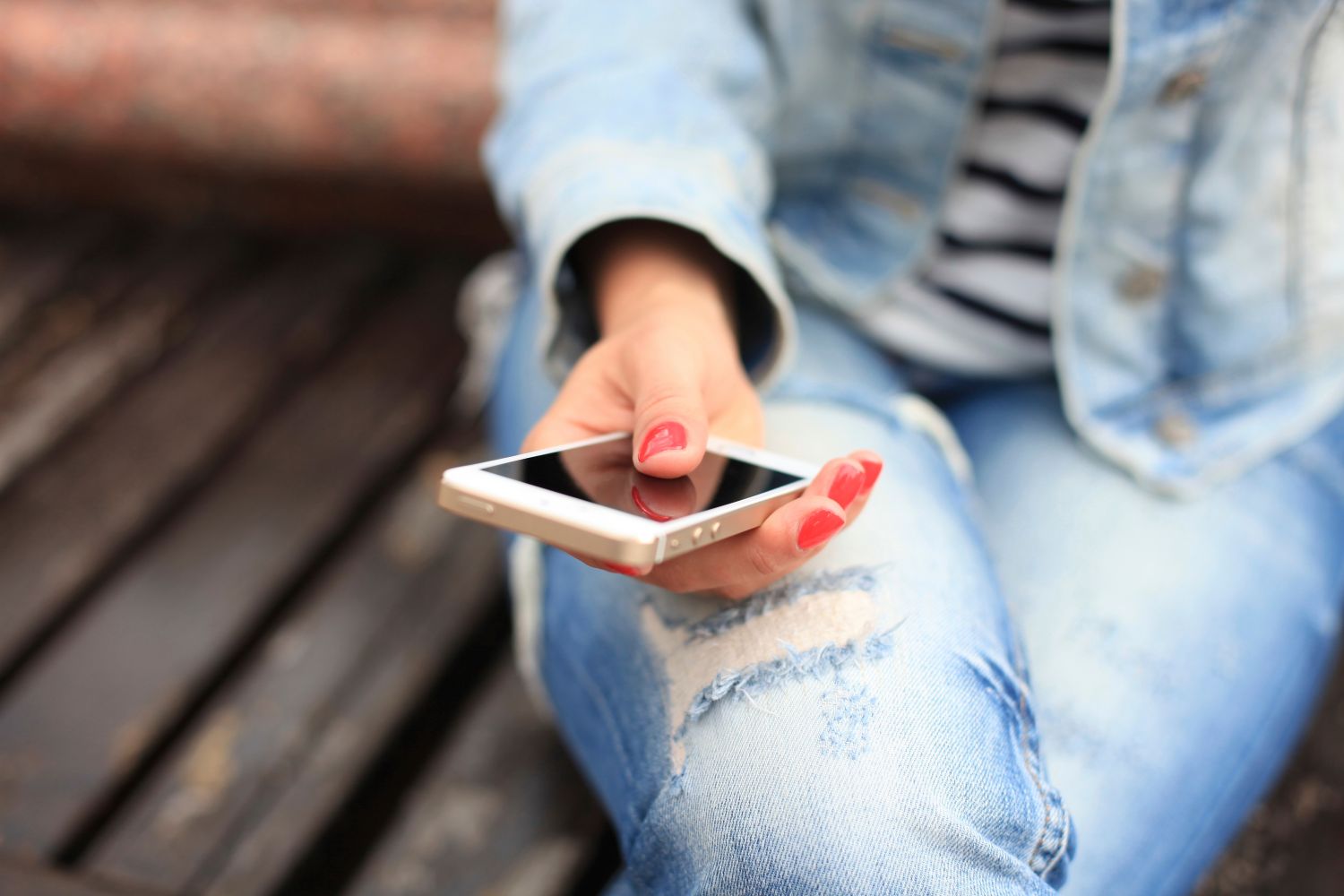 Girl using a mobile phone