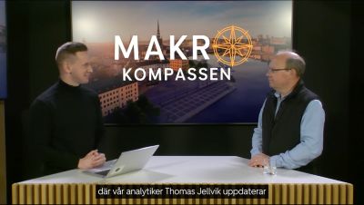 Makrokompassen - Jakob Fleberg och Thomas Jellvis står i DNB Sveriges studio