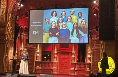 Petra Karmteg talar på Female Founders Summit