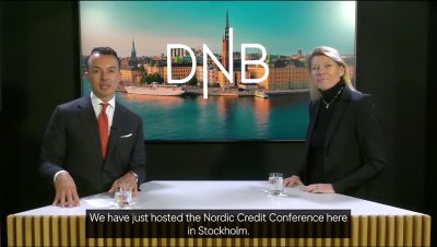 Salvatore Santoro och Kjerstin Braathen i DNB Sveriges studio